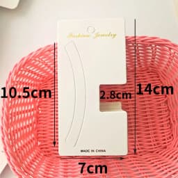 50pcs Hairpins Barrette Packing Paper Card for DIY Girl Small Grab Clip Hair Claw Display Card Hair Accessories Retail Price Tag