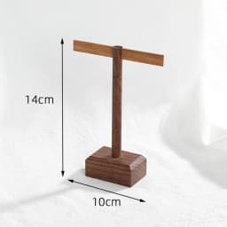 Wooden Earring Jewelry Holder Walnut Earring Organizer Hanging Stand Ring Display Stand Box Case Rack Jewellery Hanger Props