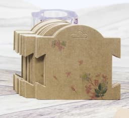 50Pcs Multi-Style Paper Hairpin Card 9*10cm Vintage Jewelry Display Cards DIY THANK YOU Hair Ornaments Clip Package Card