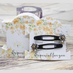 50Pcs Multi-Style Paper Hairpin Card 9*10cm Vintage Jewelry Display Cards DIY THANK YOU Hair Ornaments Clip Package Card