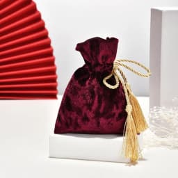 15 Pcs Velvet Drawstring Jewelry Pouch Gift Bags Drawstring Pouches with Tassel Candy Treat Bags for Wedding Gift Christmas Part