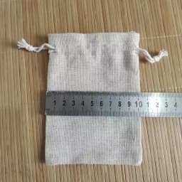 25pcs/lot 7x9 9x12 10x14 cm Jute Gift Bags Burlap Jewelry Bags Cotton Linen Drawstring Packaging Pouch Display Wedding Sack Bag