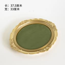 Vintage Velvet Jewelry Display Tray Set Green Cloth Necklace Bracelet Earring Stand Holder for Retro Gold