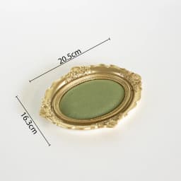 Vintage Velvet Jewelry Display Tray Set Green Cloth Necklace Bracelet Earring Stand Holder for Retro Gold