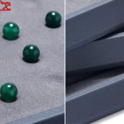 Circular Groove Diamond Display Box High Quality Jewelry Gem Storage Case Gemstone Organizer for International Jewelry Exhibitor