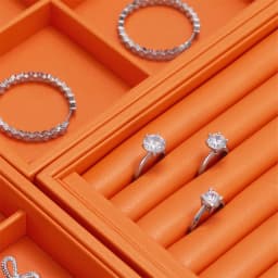 Oirlv Jewelry Tray Leather Necklace Display Bracelet Ring Watch Drawer Organizer Showcase Jewelry Display Tray Stackable Storage