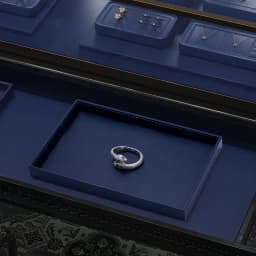 Oirlv Jewelry Tray Leather Necklace Display Bracelet Ring Watch Drawer Organizer Showcase Jewelry Display Tray Stackable Storage