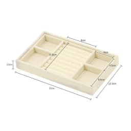 Velvet Tray for Jewelry Ring Earring Necklace Display Tray Bracelet Organizer Diy Handicraft Accessoriess Jewelry Storage Case