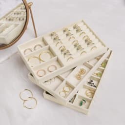 Velvet Tray for Jewelry Ring Earring Necklace Display Tray Bracelet Organizer Diy Handicraft Accessoriess Jewelry Storage Case