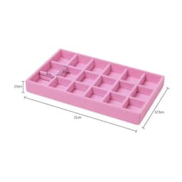 Velvet Tray for Jewelry Ring Earring Necklace Display Tray Bracelet Organizer Diy Handicraft Accessoriess Jewelry Storage Case