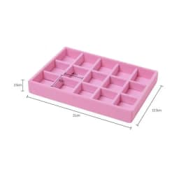 Velvet Tray for Jewelry Ring Earring Necklace Display Tray Bracelet Organizer Diy Handicraft Accessoriess Jewelry Storage Case