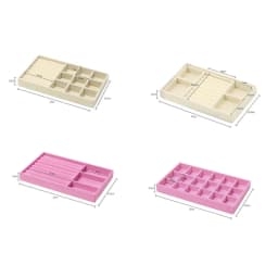 Velvet Tray for Jewelry Ring Earring Necklace Display Tray Bracelet Organizer Diy Handicraft Accessoriess Jewelry Storage Case