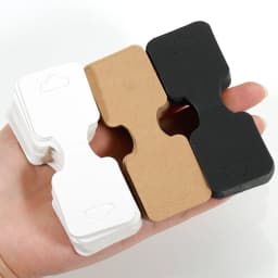 50pcs 3.5x9cm Kraft Paper Card Flodable Packing Cardborad for Jewelry Display