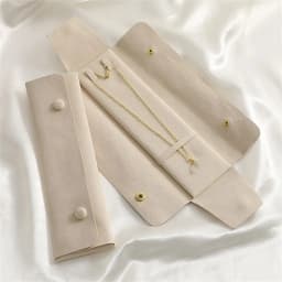 Velvet Jewelry Organizer Bag Portable Bracelet Necklace Storage Bag Women Multi-Functional Snap Pouch Fashion Travel Jewelry Bag