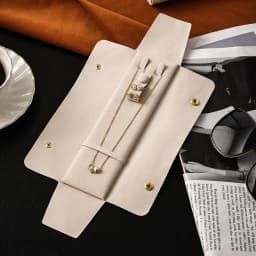 Velvet Jewelry Organizer Bag Portable Bracelet Necklace Storage Bag Women Multi-Functional Snap Pouch Fashion Travel Jewelry Bag
