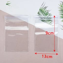 20Pcs Transparent Jewelry Pouches Anti-Oxidation Zip Lock Storage Bags for Earring Necklace Bracelet DIY Display Packaging