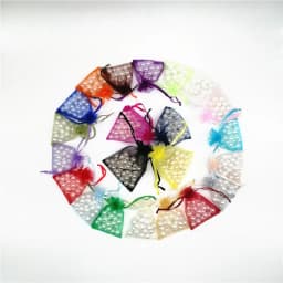 500pcs Drawstring Organza Bags Jewelry Pouches Gift Packaging Bag Sachet Wedding Party Favors Storage Displays Birthday Supply