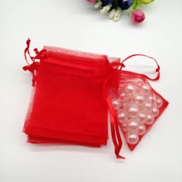 500pcs Drawstring Organza Bags Jewelry Pouches Gift Packaging Bag Sachet Wedding Party Favors Storage Displays Birthday Supply