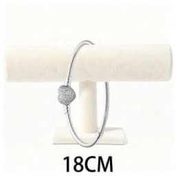 2026 New 925 Silver Women's Sparkling Heart Shaped Multi Winding Tennis Bracelet Display Tool DIY Exquisite Charm Jewelry