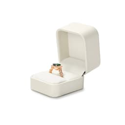 WoodTen Beige Jewelry Box Leather Ring Jewelry Organizer Box Earring Necklace Bracelet Box For Proposal Wedding Customizable
