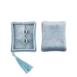 Velvet Tassels Jewelry Ring Necklace Bracelet Box Travel Portable Jewelry Box Jewelry Storage Box Wedding Gifts for Guests