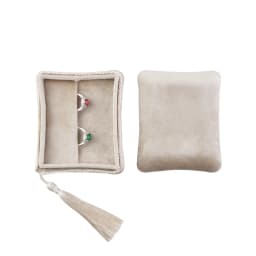 Velvet Tassels Jewelry Ring Necklace Bracelet Box Travel Portable Jewelry Box Jewelry Storage Box Wedding Gifts for Guests