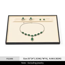 Oirlv High-quality Black Leather Waterproof Jewelry Display Stand Designed for Jewelry Storage By Jewelers Individual Organizers