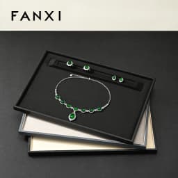 Oirlv High-quality Black Leather Waterproof Jewelry Display Stand Designed for Jewelry Storage By Jewelers Individual Organizers