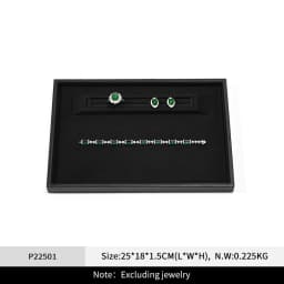 Oirlv High-quality Black Leather Waterproof Jewelry Display Stand Designed for Jewelry Storage By Jewelers Individual Organizers