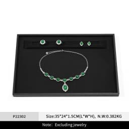 Oirlv High-quality Black Leather Waterproof Jewelry Display Stand Designed for Jewelry Storage By Jewelers Individual Organizers
