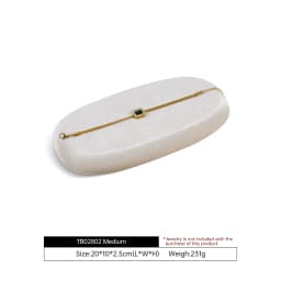 Yinbeini Velvet Jewelry Display Tray Ring Earring Pendant Necklace Storage Tray Display Tray TB028