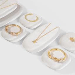 Yinbeini Velvet Jewelry Display Tray Ring Earring Pendant Necklace Storage Tray Display Tray TB028