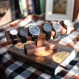 Wooden Watch Display Stands Bracelet Holder Jewelry Organizer Walnut Watch Display Shelf Rack jewellery box Props Box Case