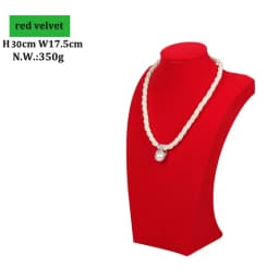 Red Velvet Gold Jewelry Organizer Earring Necklace Display Stand Quality Ring Tray Pendant Storage Plate Watch Bracelet Holder
