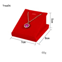Red Velvet Gold Jewelry Organizer Earring Necklace Display Stand Quality Ring Tray Pendant Storage Plate Watch Bracelet Holder