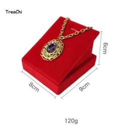 Red Velvet Gold Jewelry Organizer Earring Necklace Display Stand Quality Ring Tray Pendant Storage Plate Watch Bracelet Holder