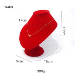 Red Velvet Gold Jewelry Organizer Earring Necklace Display Stand Quality Ring Tray Pendant Storage Plate Watch Bracelet Holder