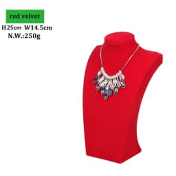 Red Velvet Gold Jewelry Organizer Earring Necklace Display Stand Quality Ring Tray Pendant Storage Plate Watch Bracelet Holder