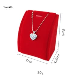 Red Velvet Gold Jewelry Organizer Earring Necklace Display Stand Quality Ring Tray Pendant Storage Plate Watch Bracelet Holder