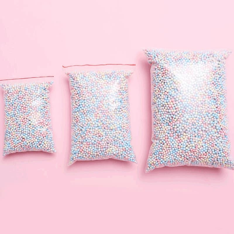 25g 50g Mixed Color Foam Balls Beads Dia 4-6mm fit Handmade Jewelry Packaging Cushioning Stuffing Filler Material Gift Package