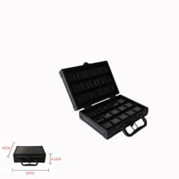 Gems Jewelry Trunk Travel Carrying Gemstone Display Box Aluminum Case Loose Stones Storage Container Collection Diamond Holder