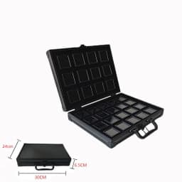 Gems Jewelry Trunk Travel Carrying Gemstone Display Box Aluminum Case Loose Stones Storage Container Collection Diamond Holder