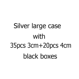 Gems Jewelry Trunk Travel Carrying Gemstone Display Box Aluminum Case Loose Stones Storage Container Collection Diamond Holder