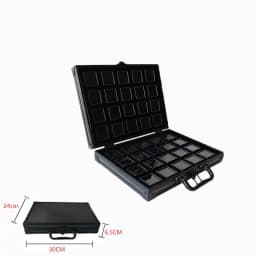 Gems Jewelry Trunk Travel Carrying Gemstone Display Box Aluminum Case Loose Stones Storage Container Collection Diamond Holder