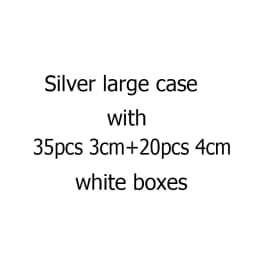 Gems Jewelry Trunk Travel Carrying Gemstone Display Box Aluminum Case Loose Stones Storage Container Collection Diamond Holder