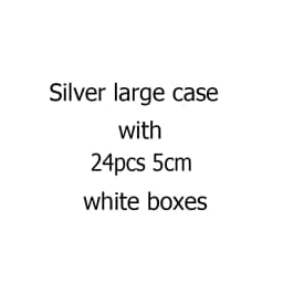Gems Jewelry Trunk Travel Carrying Gemstone Display Box Aluminum Case Loose Stones Storage Container Collection Diamond Holder