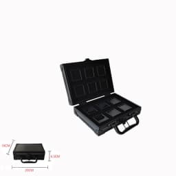 Gems Jewelry Trunk Travel Carrying Gemstone Display Box Aluminum Case Loose Stones Storage Container Collection Diamond Holder