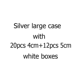 Gems Jewelry Trunk Travel Carrying Gemstone Display Box Aluminum Case Loose Stones Storage Container Collection Diamond Holder