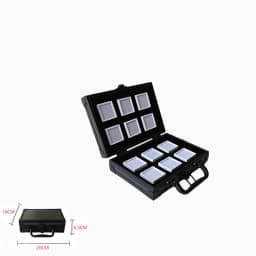 Gems Jewelry Trunk Travel Carrying Gemstone Display Box Aluminum Case Loose Stones Storage Container Collection Diamond Holder