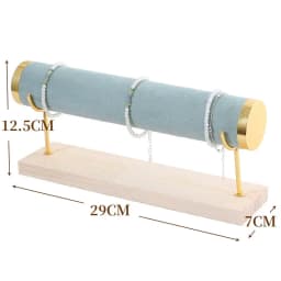 Detachable Jewelry Organizer with Wood Base Bracelet Watch Display Rack Business Exhibition Jewelry Bangle Stand 1/2/3/4 Layers